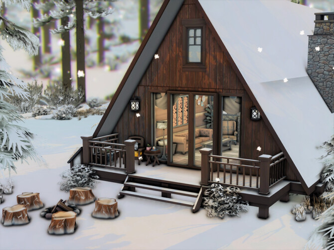 Sims 4 Fawn Lodge by xogerardine at TSR