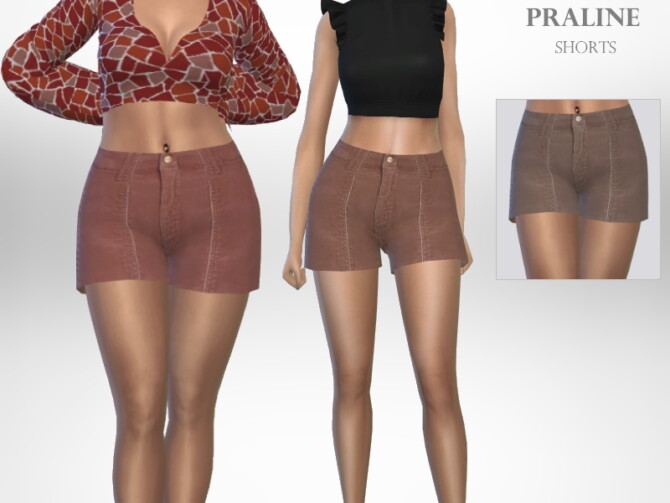 Sims 4 Praline Shorts by Puresim at TSR
