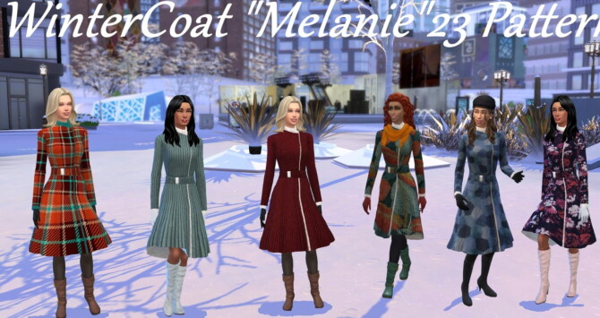 Sims 4 WinterCoat „Melanie“ at Birksches Sims Blog