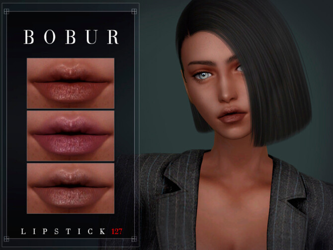 Sims 4 Lipstick 127 by Bobur3 at TSR