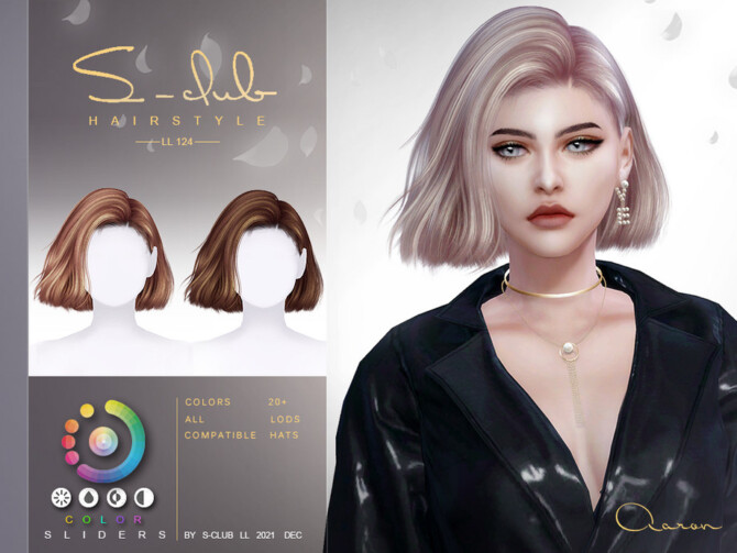 Sims 4 Wind short hair (Aaron) by S Club at TSR