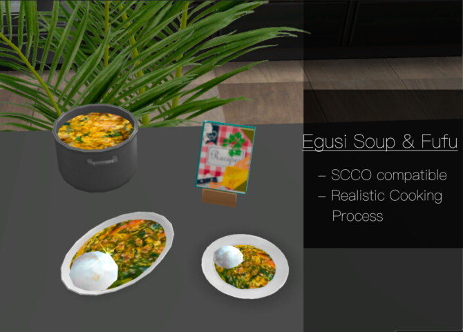 Sims 4 African Food Recipe Pack *With Cookbook!* by QMBiBi at Mod The Sims 4