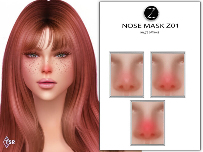 Sims 4 NOSE MASK Z01 by ZENX at TSR