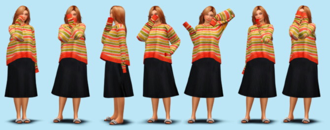 Sims 4 Phoebe Skirt at Daisy Pixels