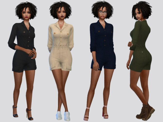 Sims 4 Charlene Jumpsuit by McLayneSims at TSR