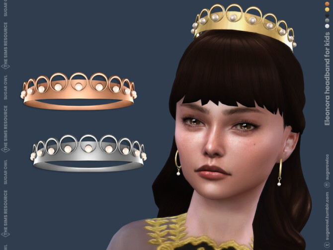 Sims 4 Eleonora headband for kids by sugar owl at TSR