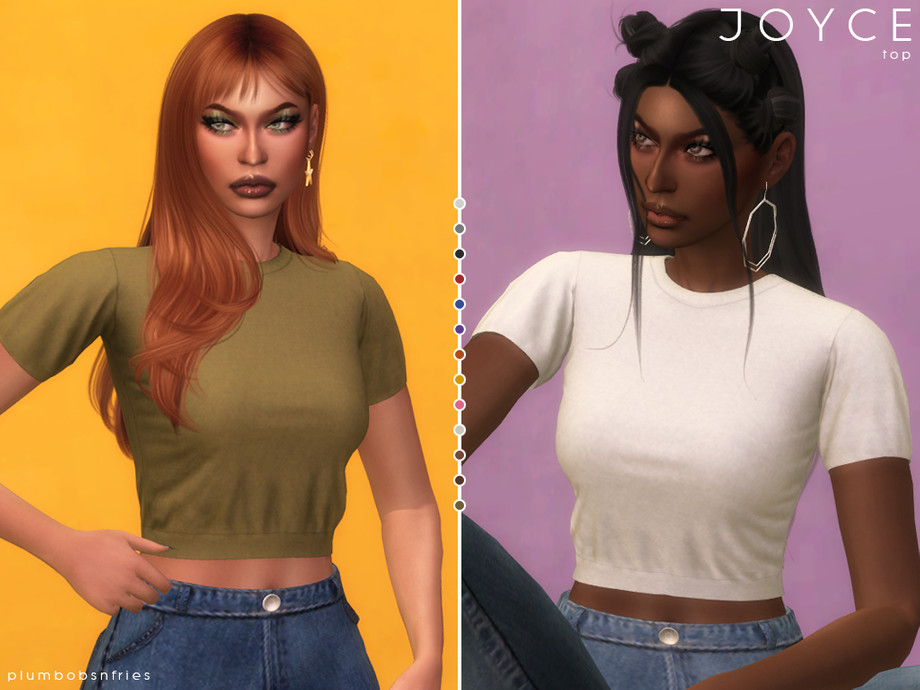 Joyce Top By Plumbobs N Fries At Tsr Sims 4 Updates