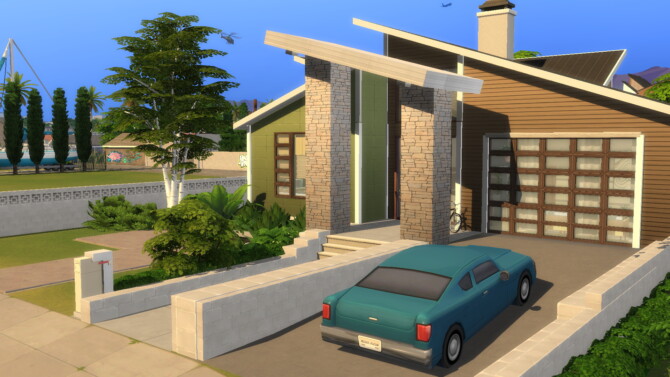 Sims 4 Mid Century House by plumbobkingdom at Mod The Sims 4