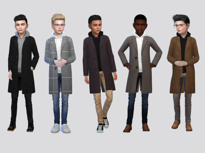 Sims 4 Aster Coat Hoodie Boys by McLayneSims at TSR