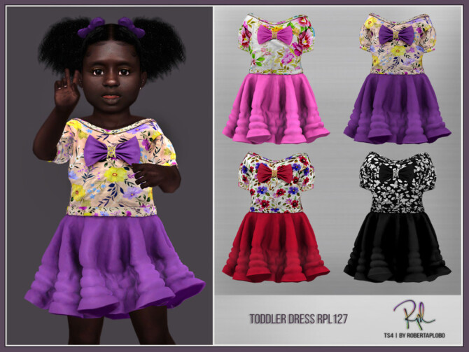 Sims 4 Toddler Dress RPL127 by RobertaPLobo at TSR