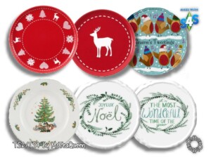 Christmas plates by Chalipo at All 4 Sims