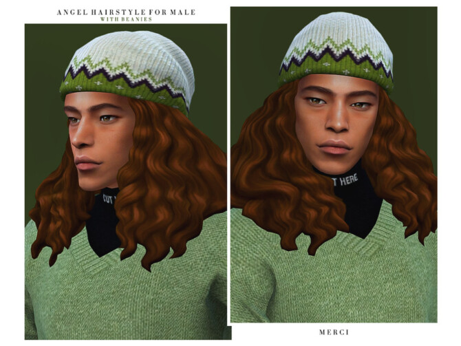 Sims 4 Angel Hairstyle For Male by  Merci  at TSR
