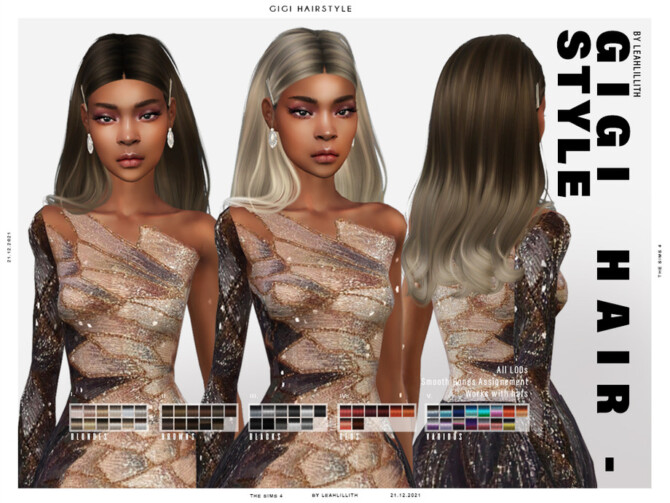 Sims 4 Gigi Hairstyle by Leah Lillith at TSR