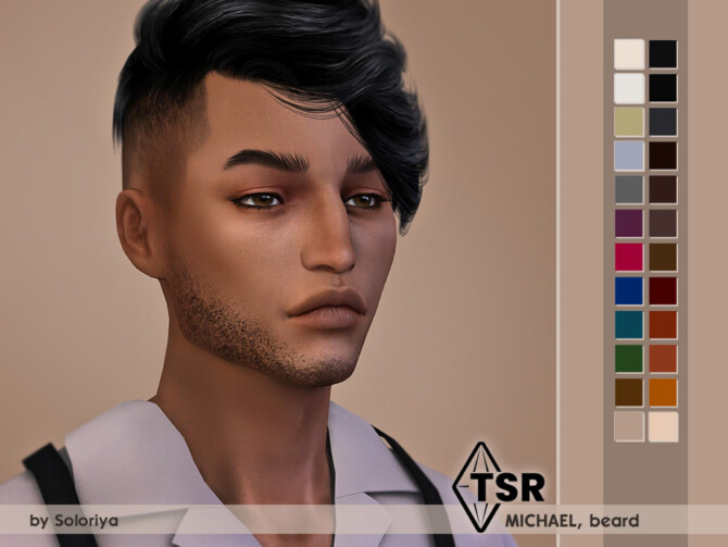 Sims 4 Beard Michael by soloriya at TSR