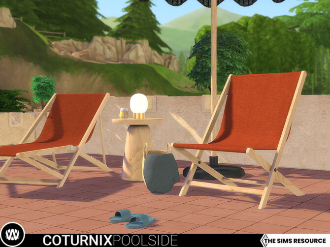 Sims 4 Coturnix Poolside by wondymoon at TSR