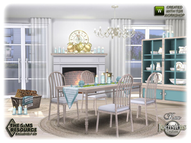 Rox Dining room new year 2021 by jomsims at TSR » Sims 4 Updates