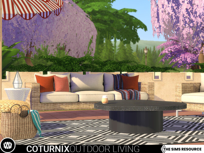 Sims 4 Coturnix Outdoor Living by wondymoon at TSR