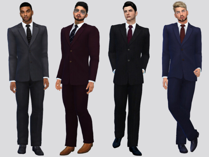 Sims 4 Felipe Formal Suit by McLayneSims at TSR