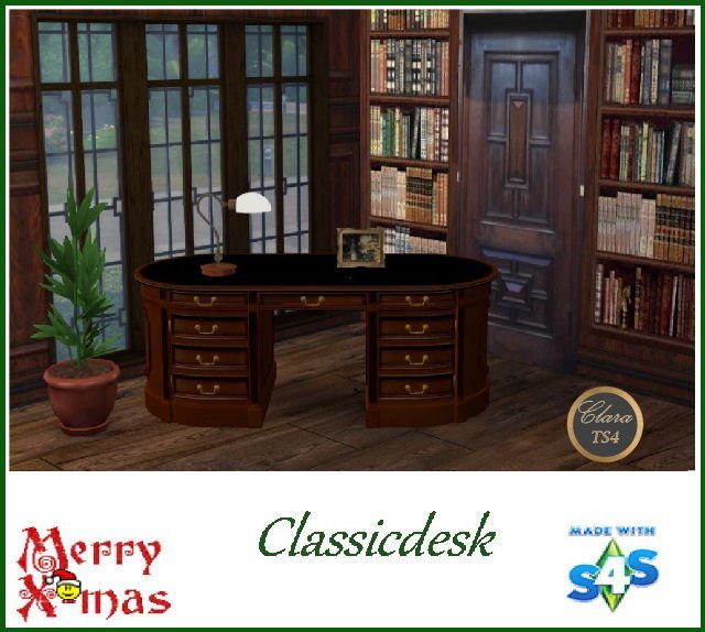 Sims 4 Classic desk at All 4 Sims