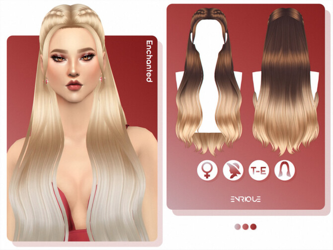 Sims 4 Enchanted Hairstyle by EnriqueS4 at TSR