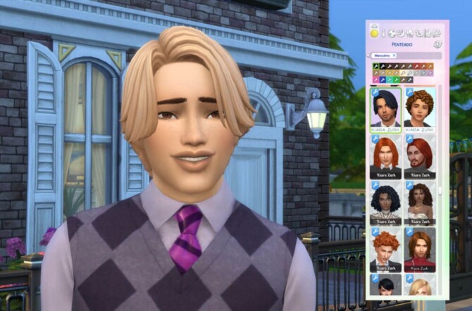 Sims 4 Marco Hairstyle at My Stuff Origin