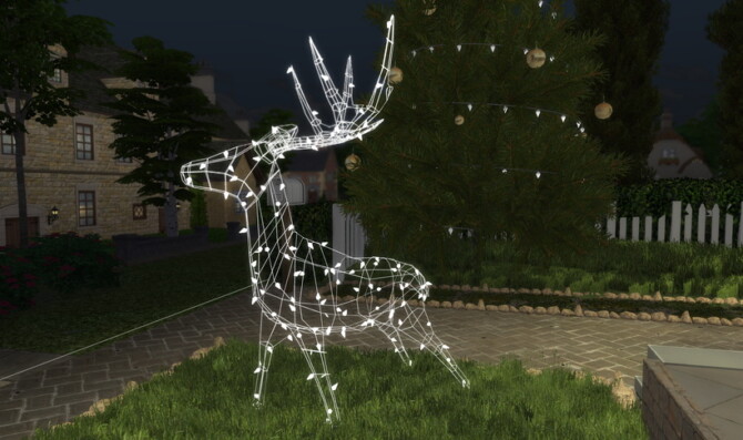 Sims 4 Christmas Reindeer light at Sims4 Luxury