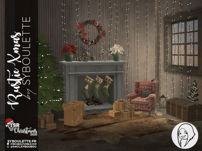 Sims 4 TSR Christmas 2021   Rustic Xmas   Part 2: Decorations by Syboubou at TSR
