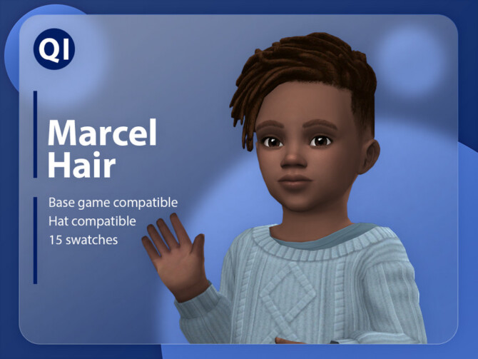 Sims 4 Marcel Hair by qicc at TSR