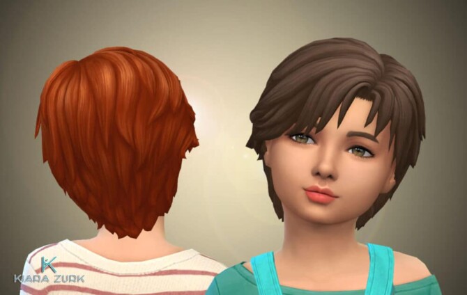 Sims 4 Nadia Hairstyle for Girls at My Stuff Origin