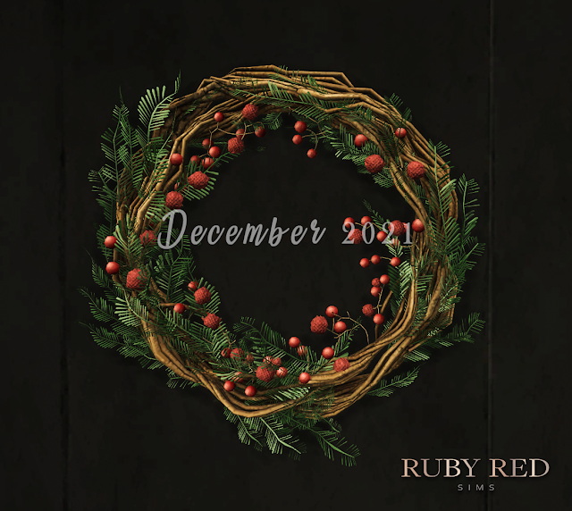 Sims 4 2021 Christmas Patreon Gifts at Ruby Red