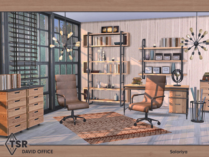 Sims 4 David Office by soloriya at TSR
