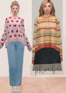 Phoebe Sweater at Daisy Pixels
