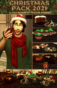 Christmas Pack 2021 4 New Custom Recipes at Mod The Sims 4