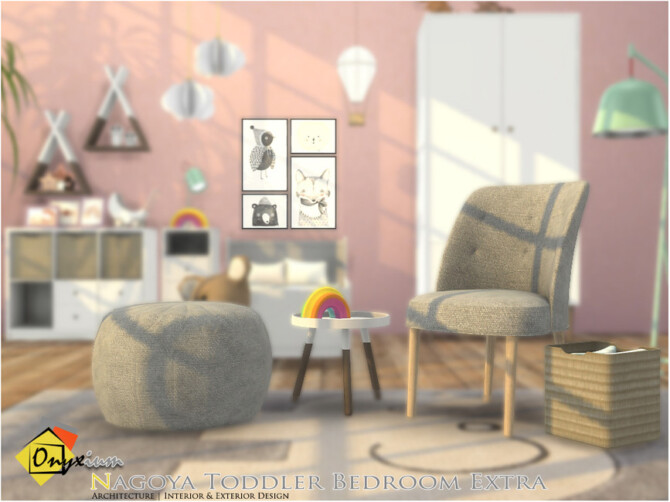 Sims 4 Nagoya Toddler Bedroom Extra by Onyxium at TSR