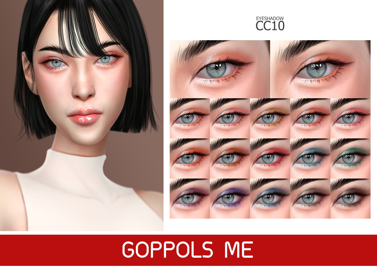 GOLD Eyeshadow at GOPPOLS Me » Sims 4 Updates