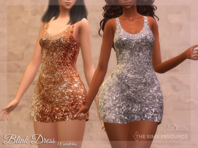 Sims 4 Blink Dress by Dissia at TSR