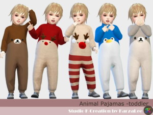 Animal Pajamas for toddler at Studio K-Creation