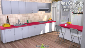 Anne-Cé’s kitchen at Around the Sims 4
