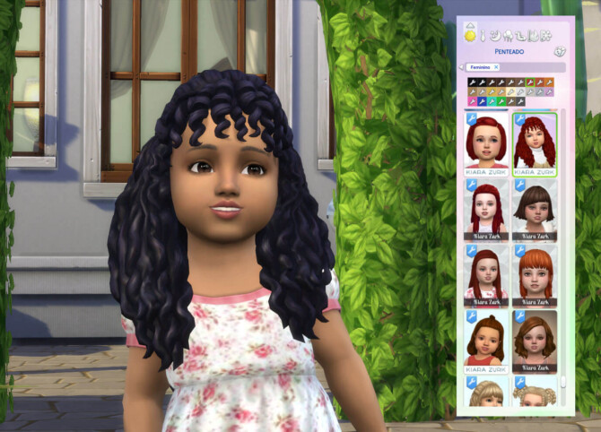 Sims 4 Rita Curls for Toddlers at My Stuff Origin