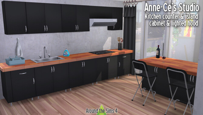 Sims 4 Anne Cés kitchen at Around the Sims 4