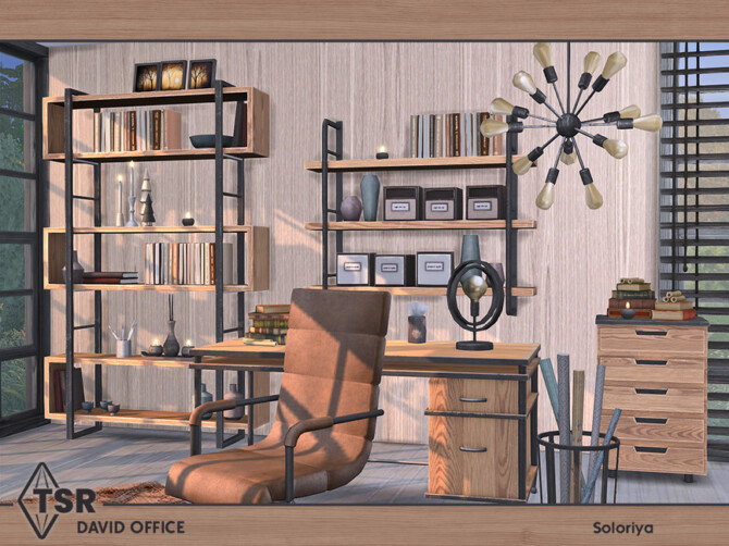 Sims 4 David Office by soloriya at TSR