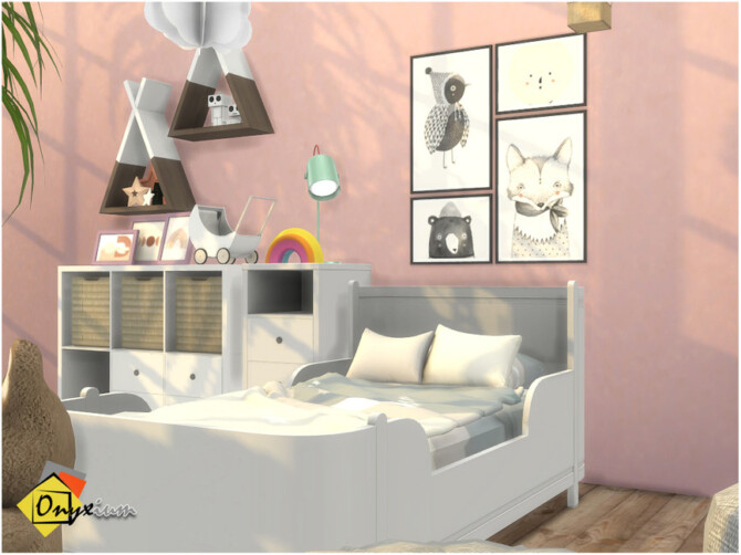 Sims 4 Antwerpen Toddler Bedroom by Onyxium at TSR