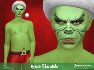 Grinch Skin Male by MSQSIMS at TSR