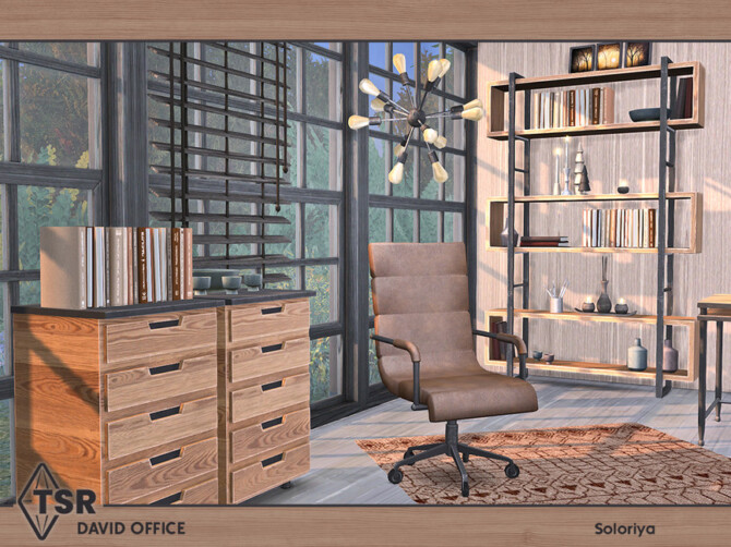 Sims 4 David Office by soloriya at TSR