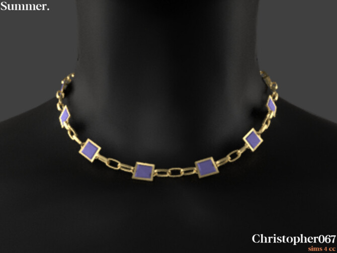 Sims 4 Summer Necklace by Christopher067 at TSR