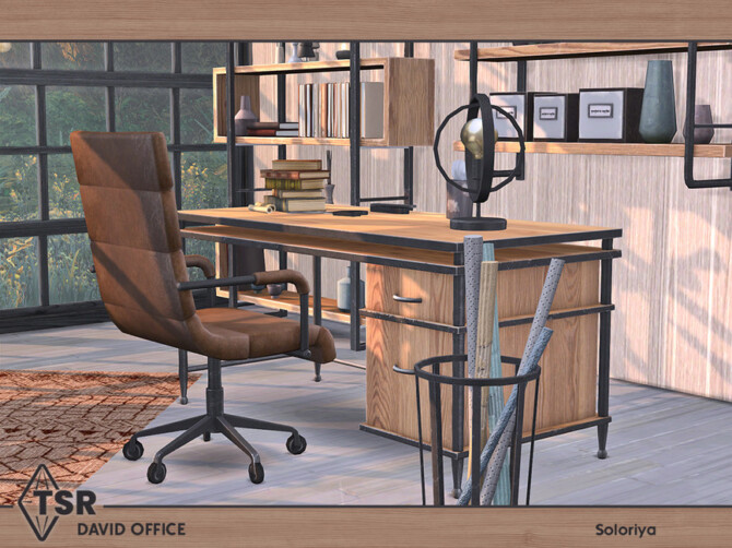 Sims 4 David Office by soloriya at TSR
