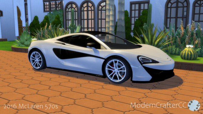 Sims 4 2016 McLaren 570s at Modern Crafter CC