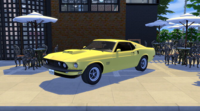 Sims 4 1969 Ford Mustang Boss 429 at Modern Crafter CC