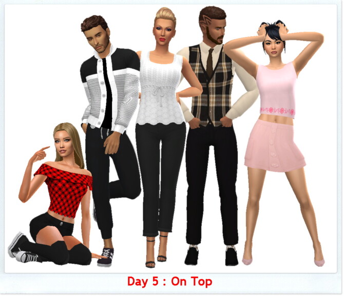 Sims 4 Top Set at Sims4Sue