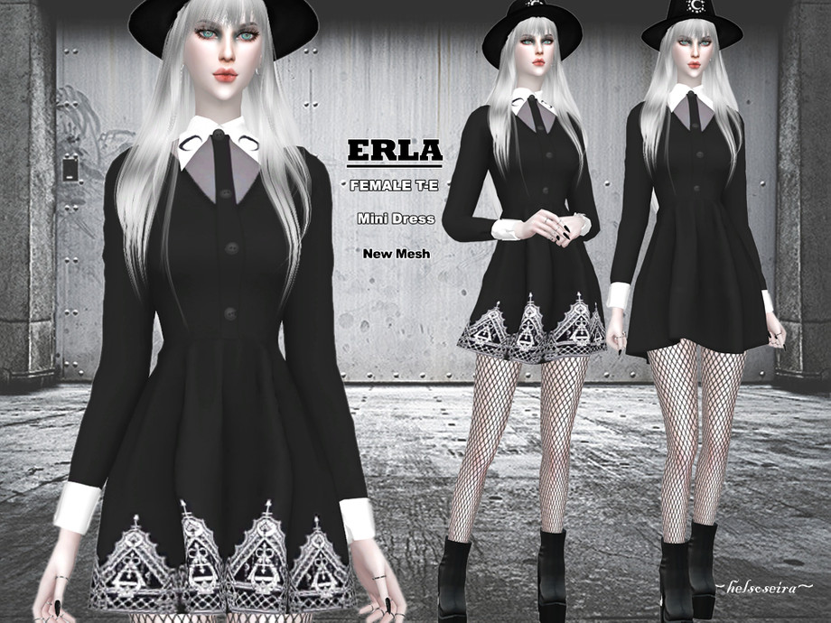 Erla - Mini Dress By Helsoseira At Tsr » Sims 4 Updates